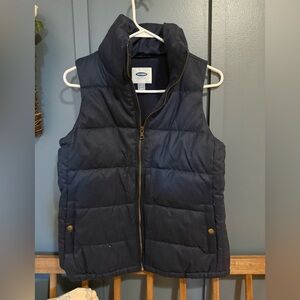 Old Navy Navy Blue Puffer Vest